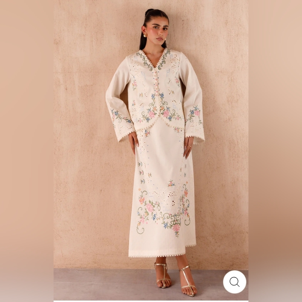 Pakistani Designer Qalamkar Co-ord Set